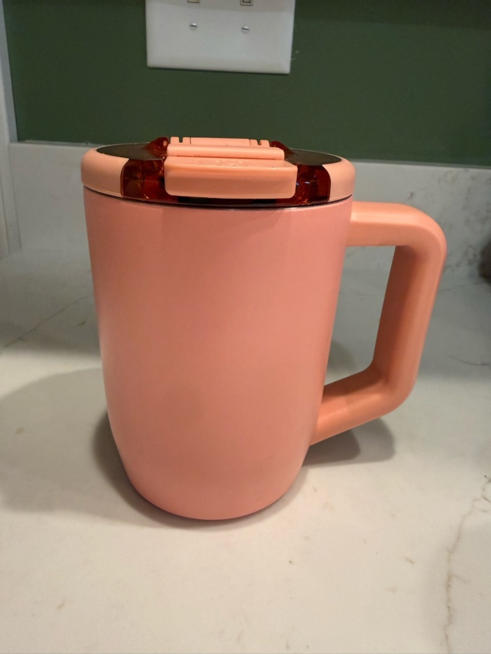 BrüMate Pink Insulated Travel Mug with Handle - Picture 3 of 6